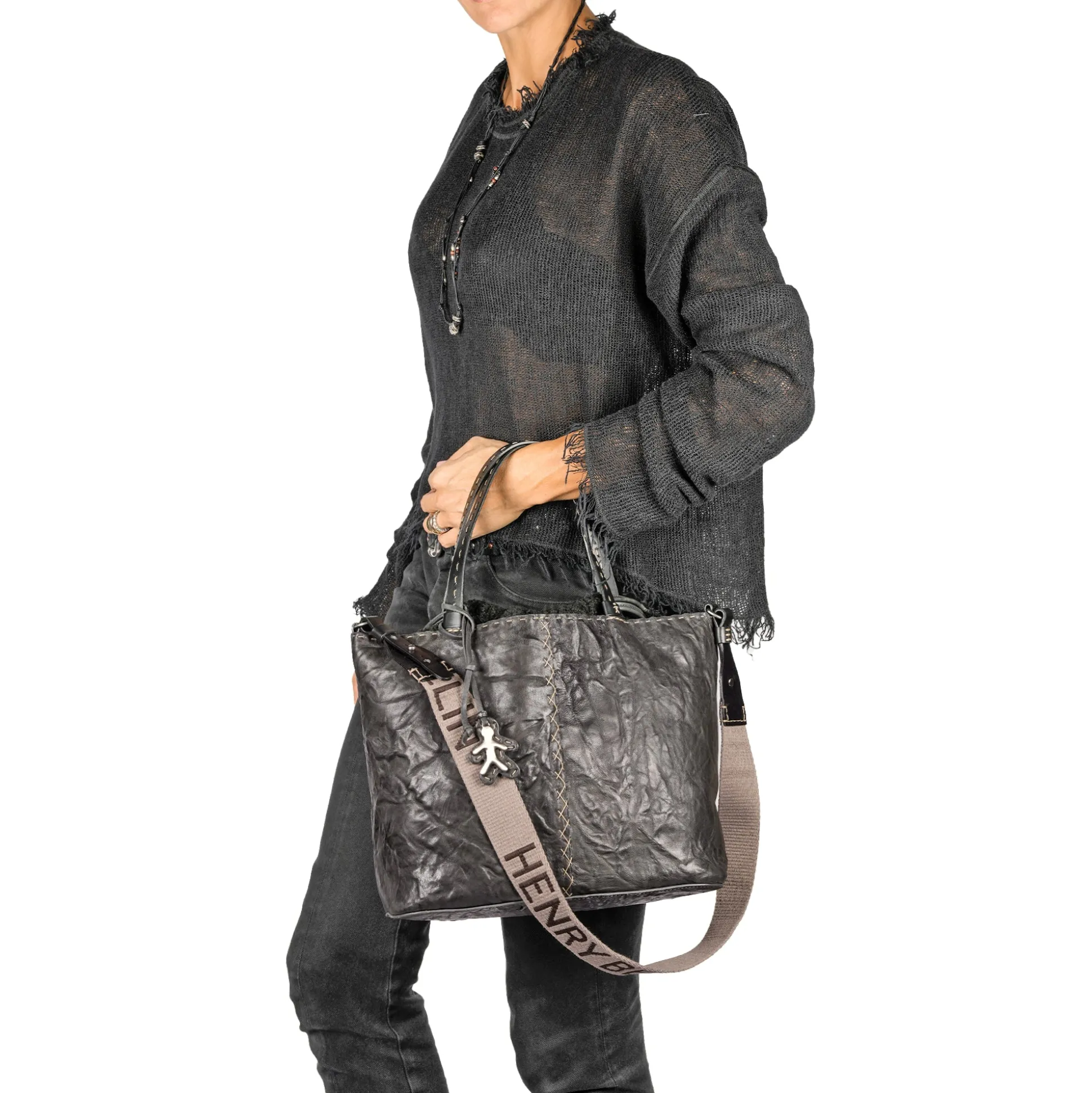 Melodie Coulisse L HB Stropicciato Black