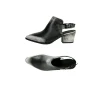 Mid-heel Chanel Spazzolato Black/Chalk White
