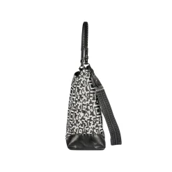 Minerva L Fabric Tessuto Geometrico White / Black