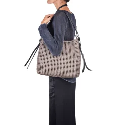Minerva Zip M Intr. Crochet Grey