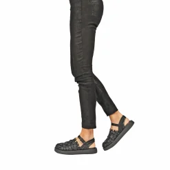 Mule Intreccio Cesta Black