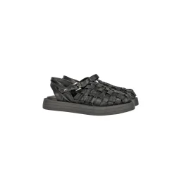 Mule Intreccio Cesta Black