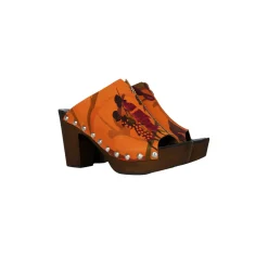 Mules Stampa Masai Orange