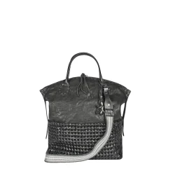 New Virginia M Intreccio Crochet Black