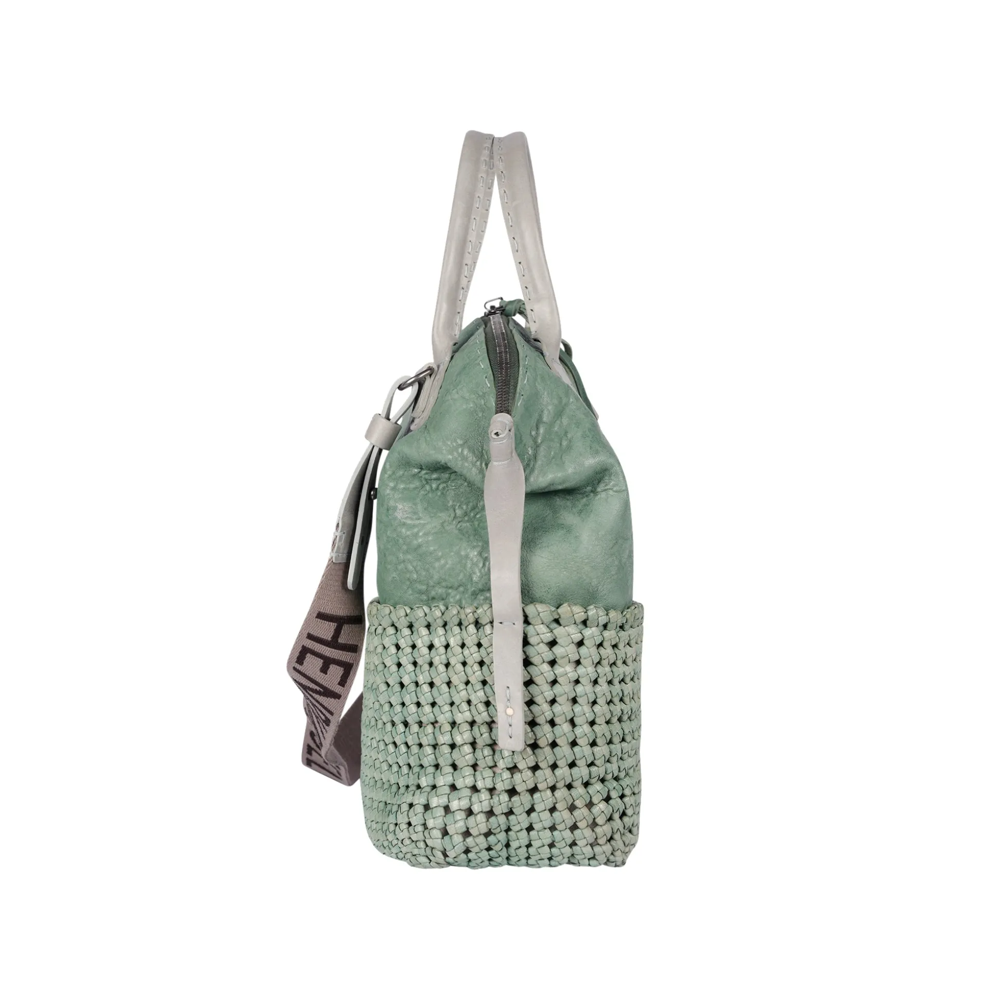 New Virginia M Intreccio Crochet Agave Green