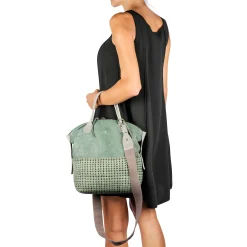 New Virginia M Intreccio Crochet Agave Green