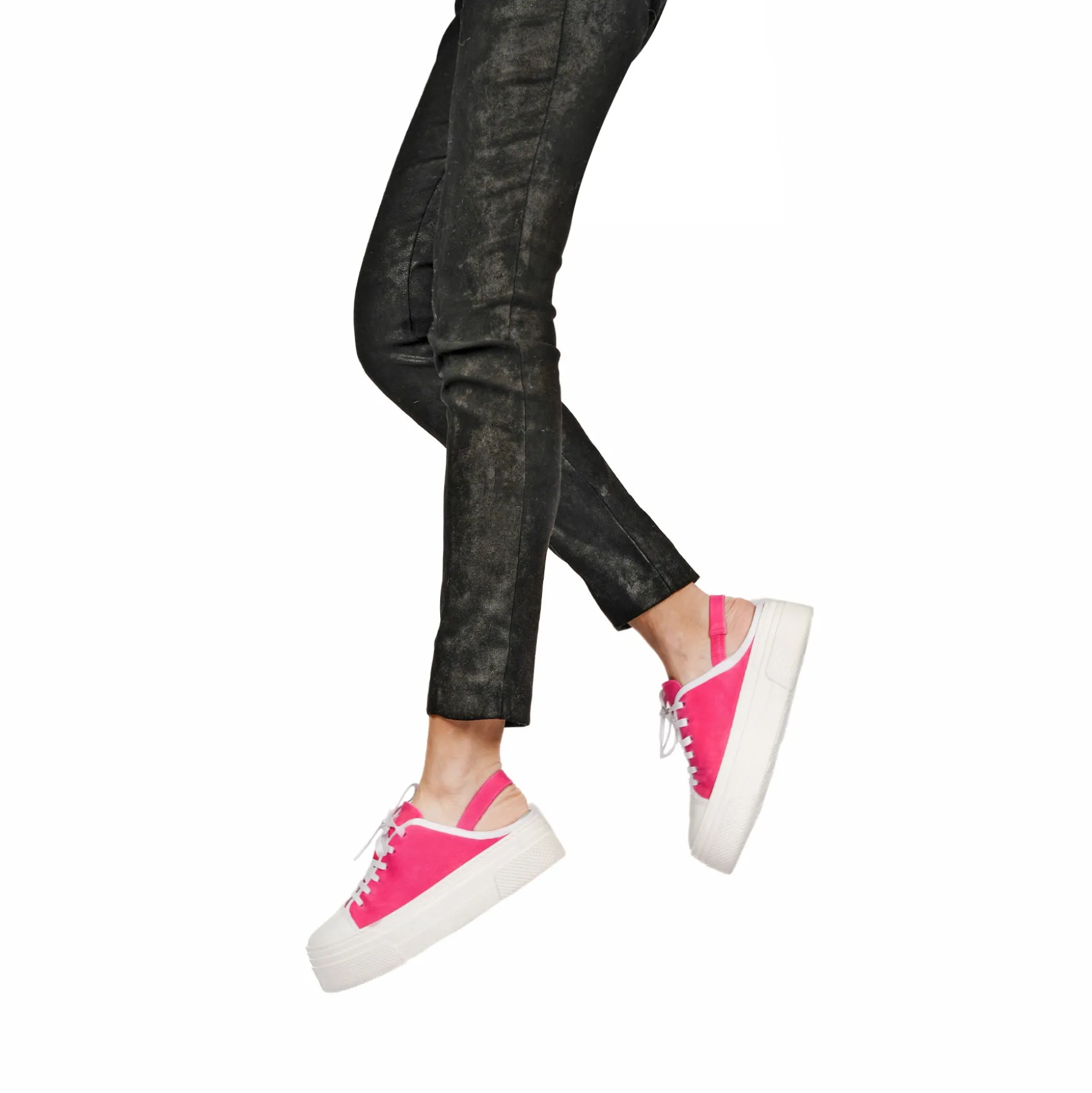 Open Back Sneaker Grattato Fuchsia