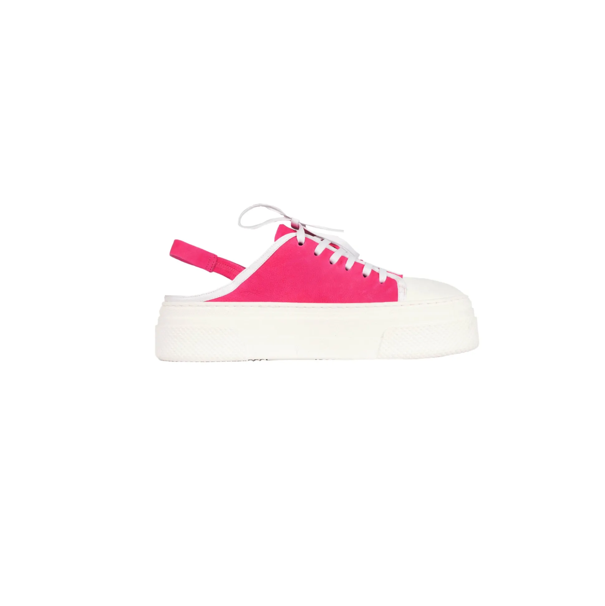 Open Back Sneaker Grattato Fuchsia