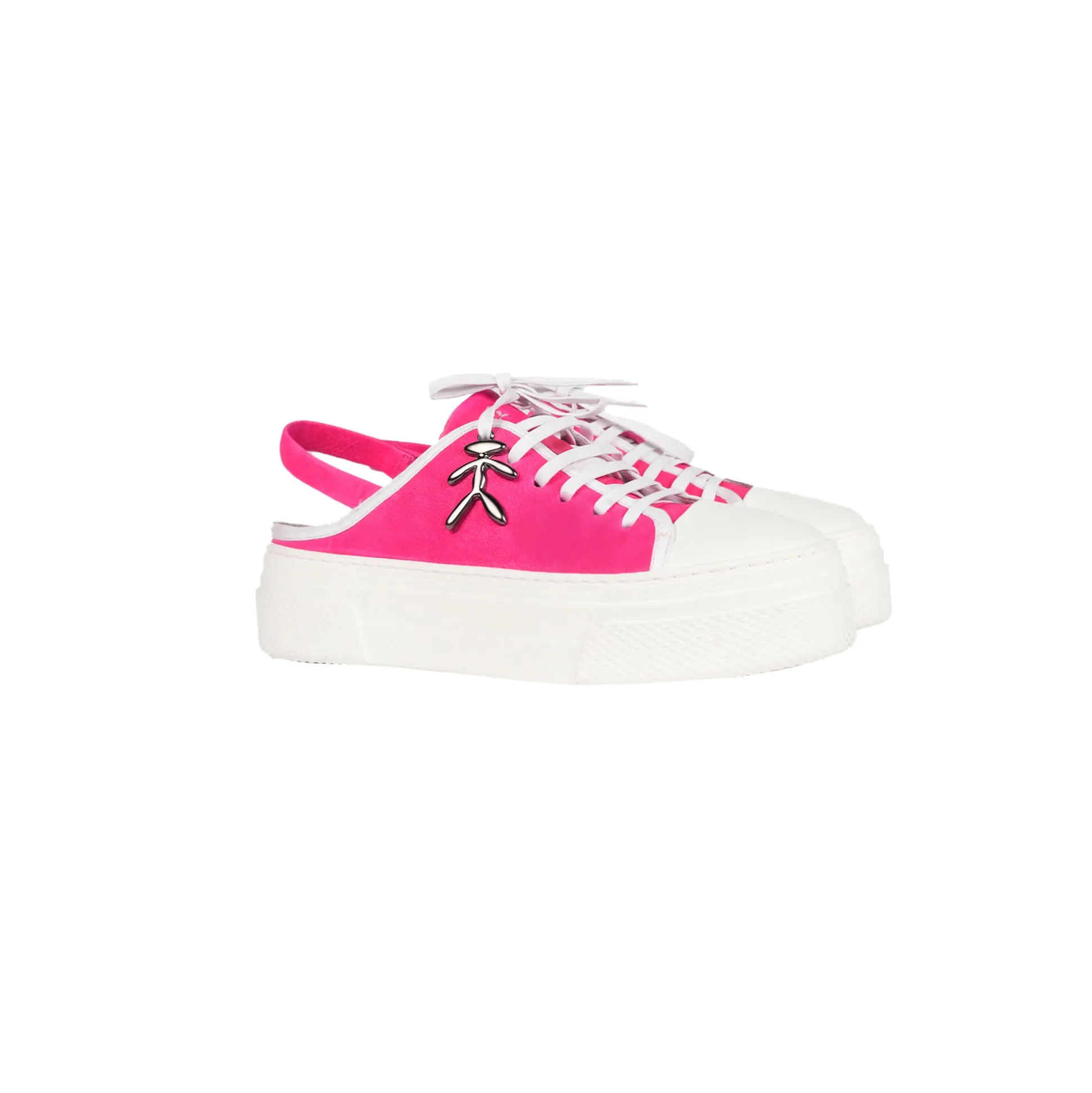 Open Back Sneaker Grattato Fuchsia