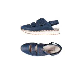 Open Back Sneaker Vegetal Wash Deep Blue