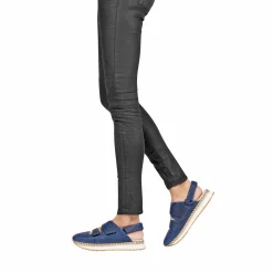 Open Back Sneaker Vegetal Wash Deep Blue
