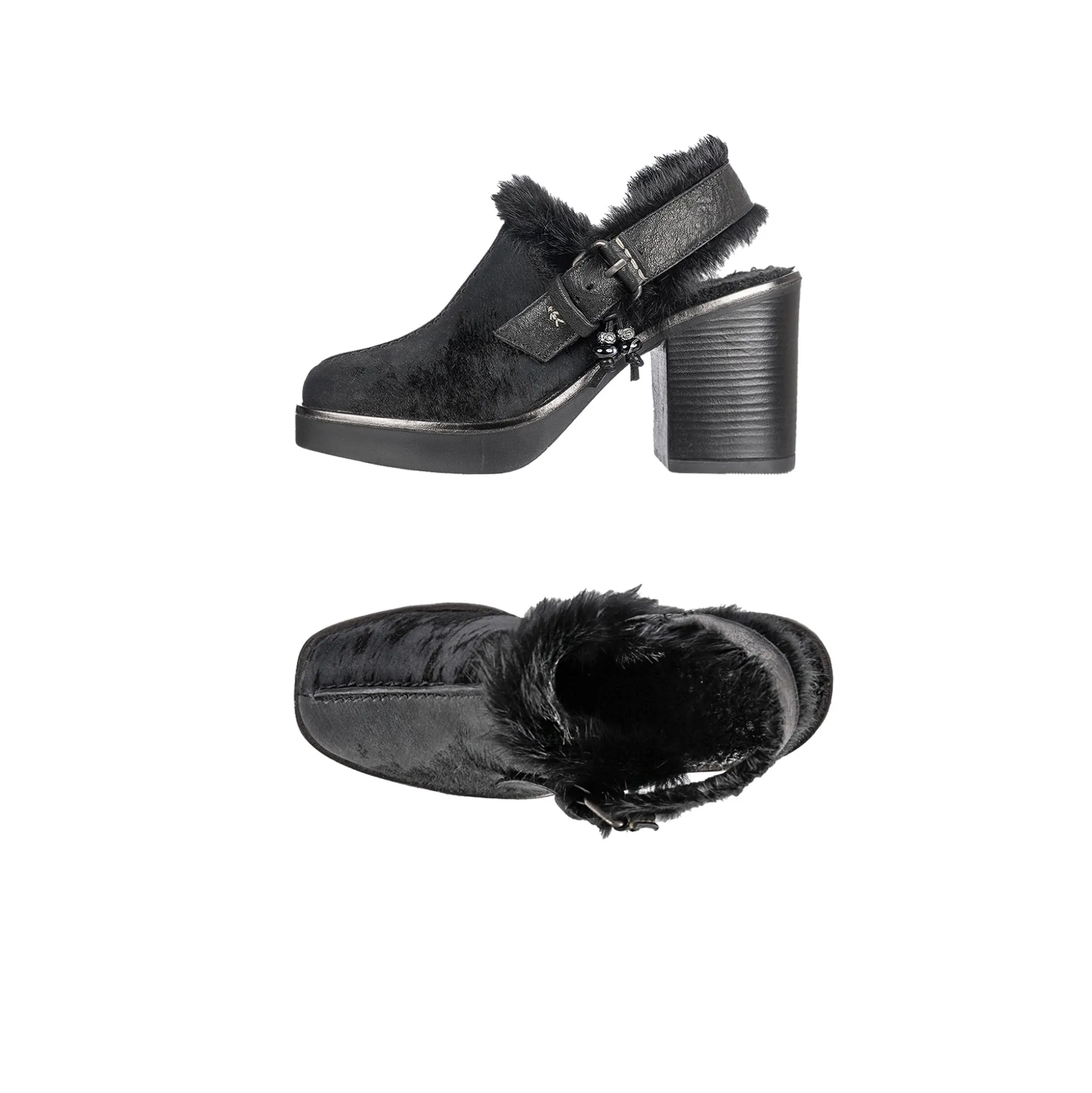 Platform Chanel Pony Shaded Shoes Black