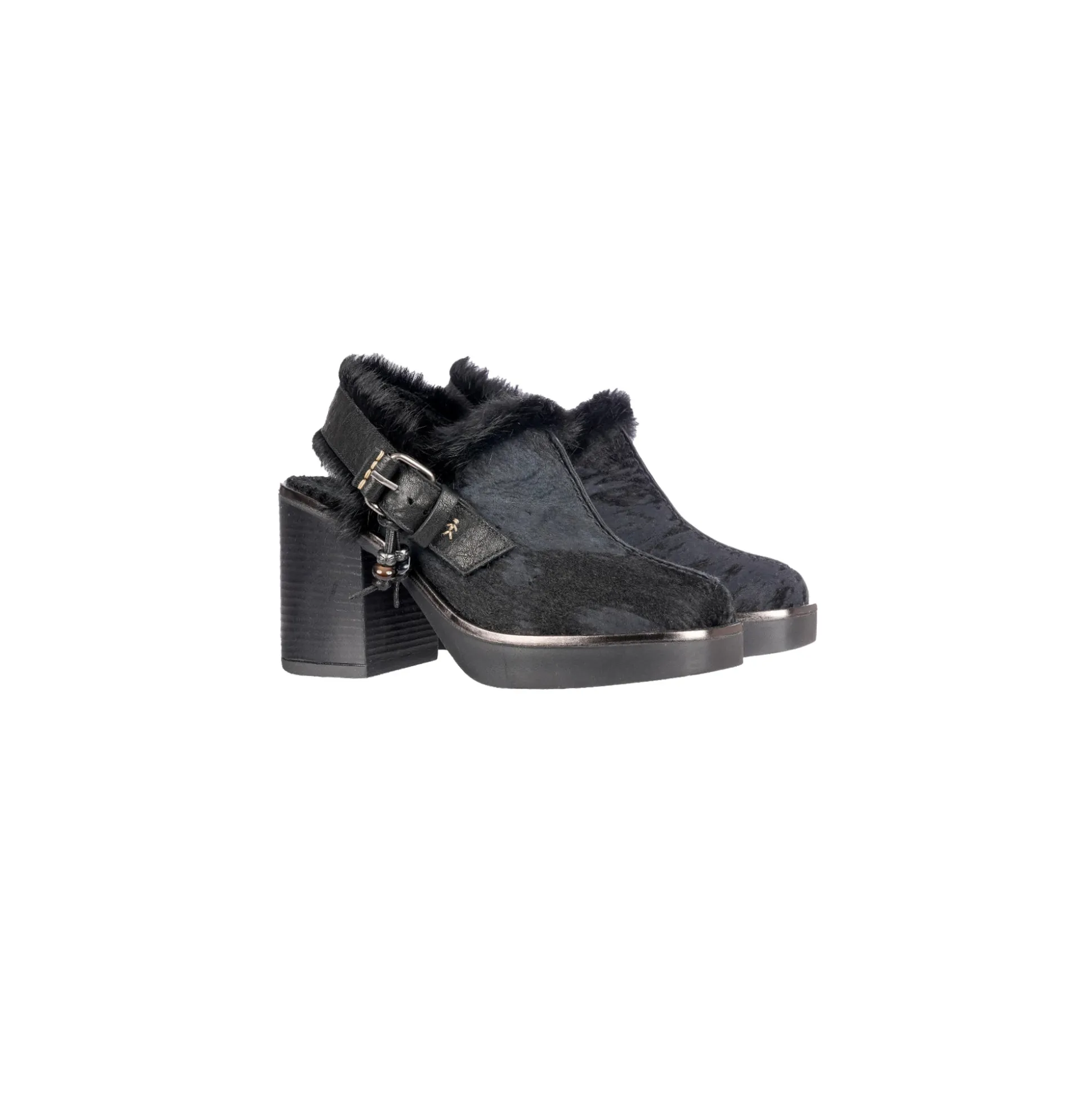Platform Chanel Pony Shaded Shoes Black