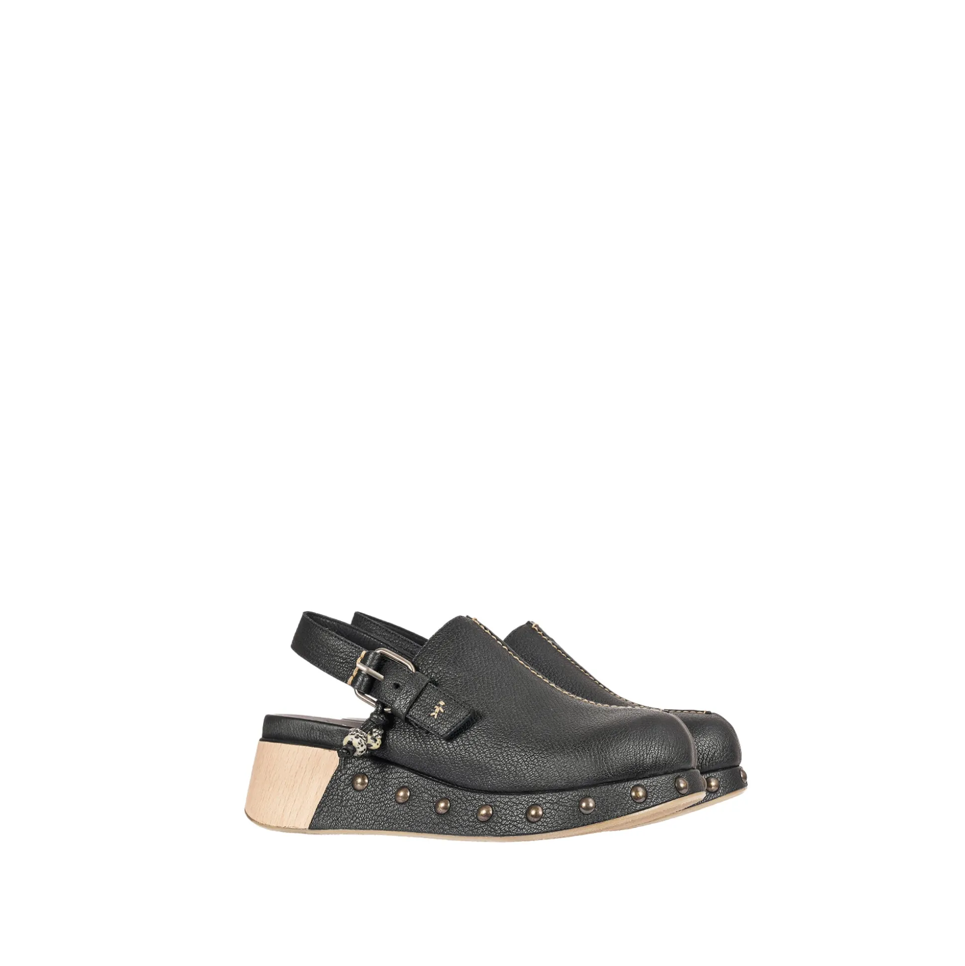 Platform Clog Martellato Black