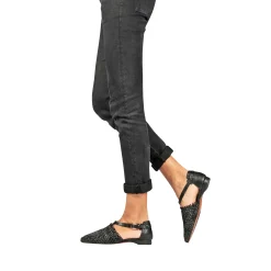 Pointed Shoe Intreccio Madreperla Black