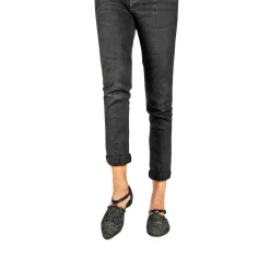 Pointed Shoe Intreccio Madreperla Black