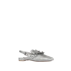 Pointed Slipper Graffiato Silver