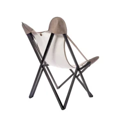 Poltrona Milady Lino Natural Foster Grey