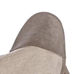 Poltrona Milady Lino Natural Foster Grey