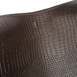 Poltrona Milady Printed Crocodile Brown