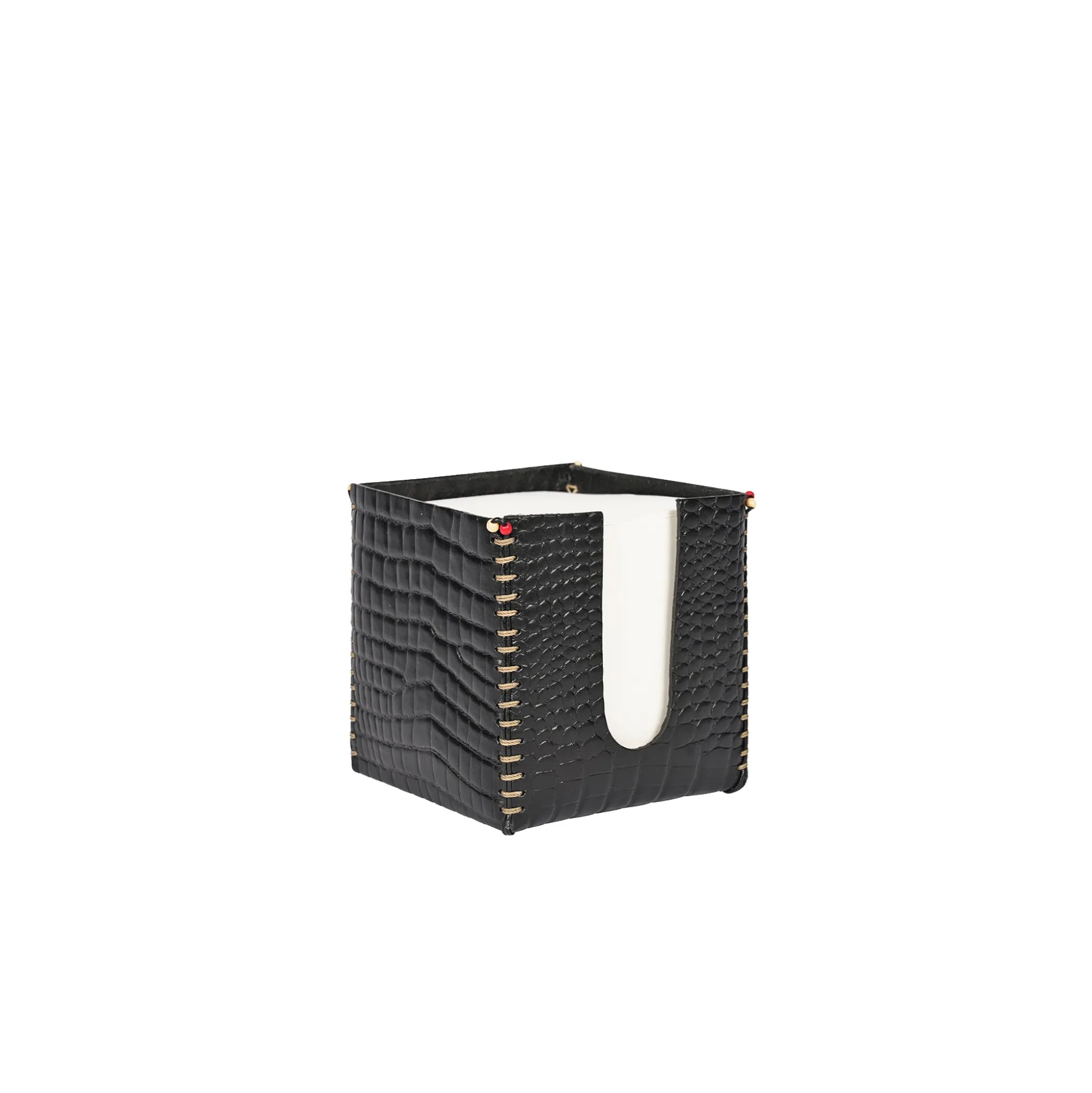 Post-it Holder Printed Croco Black