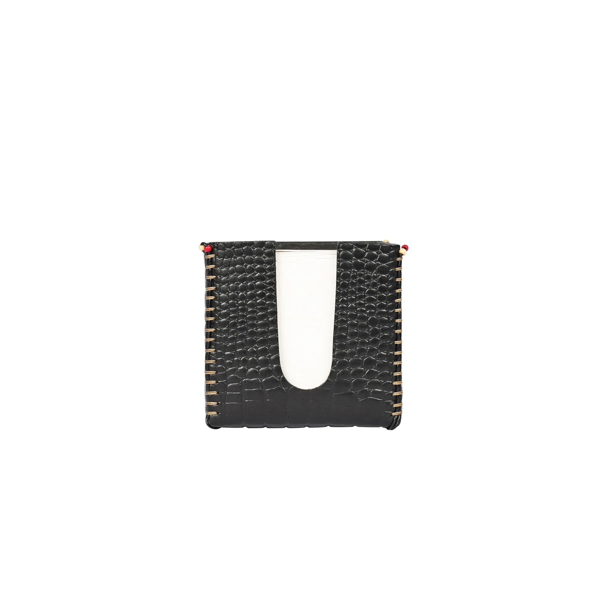 Post-it Holder Printed Croco Black