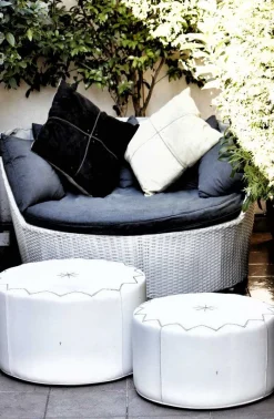Pouf New Casablanca L Cervo White