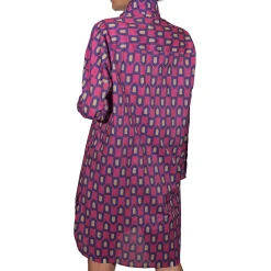 Printed Cotton Trench/Dress Purple