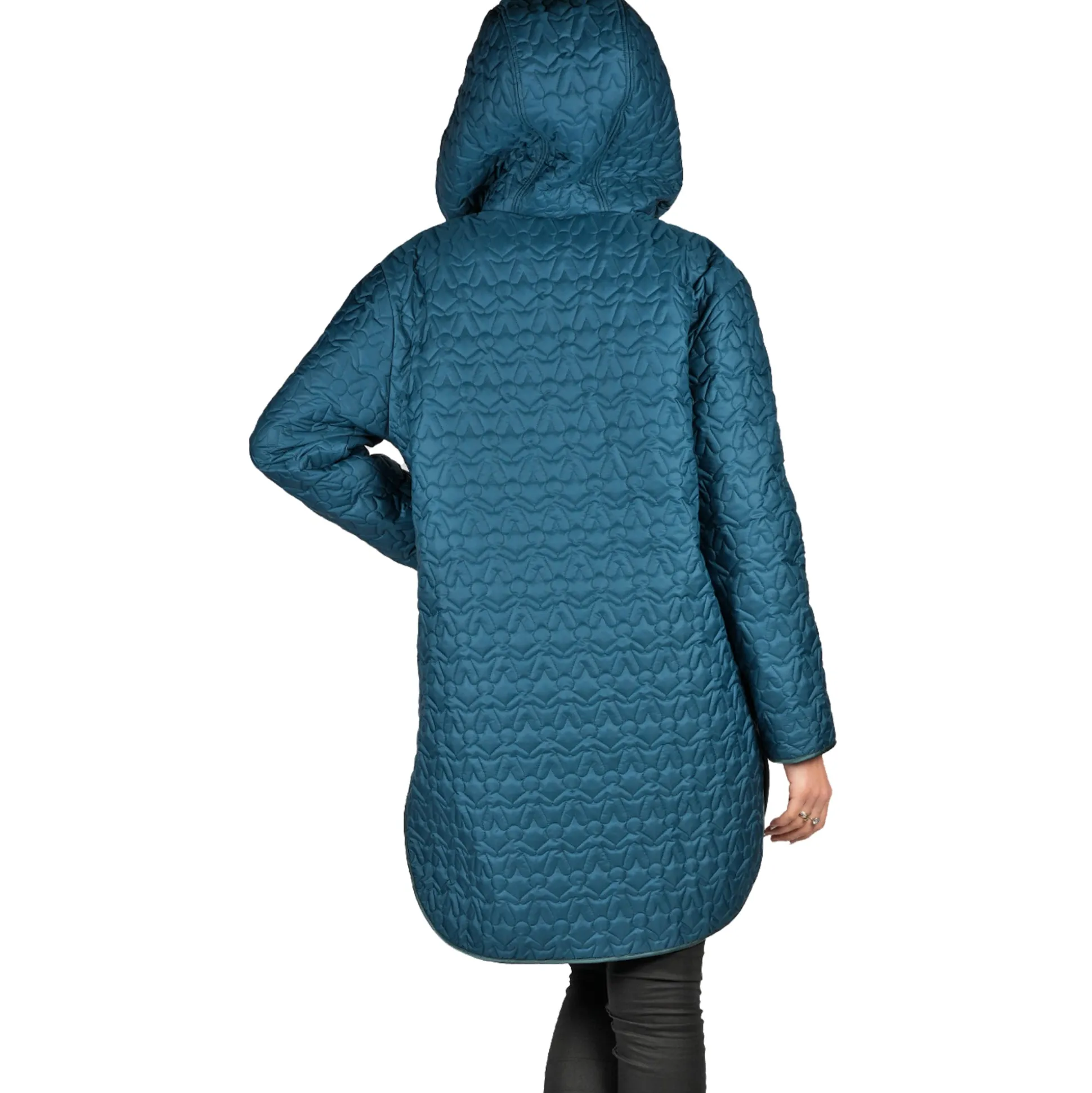 Quilt Omino Nylon Parka Teal