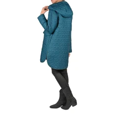 Quilt Omino Nylon Parka Teal