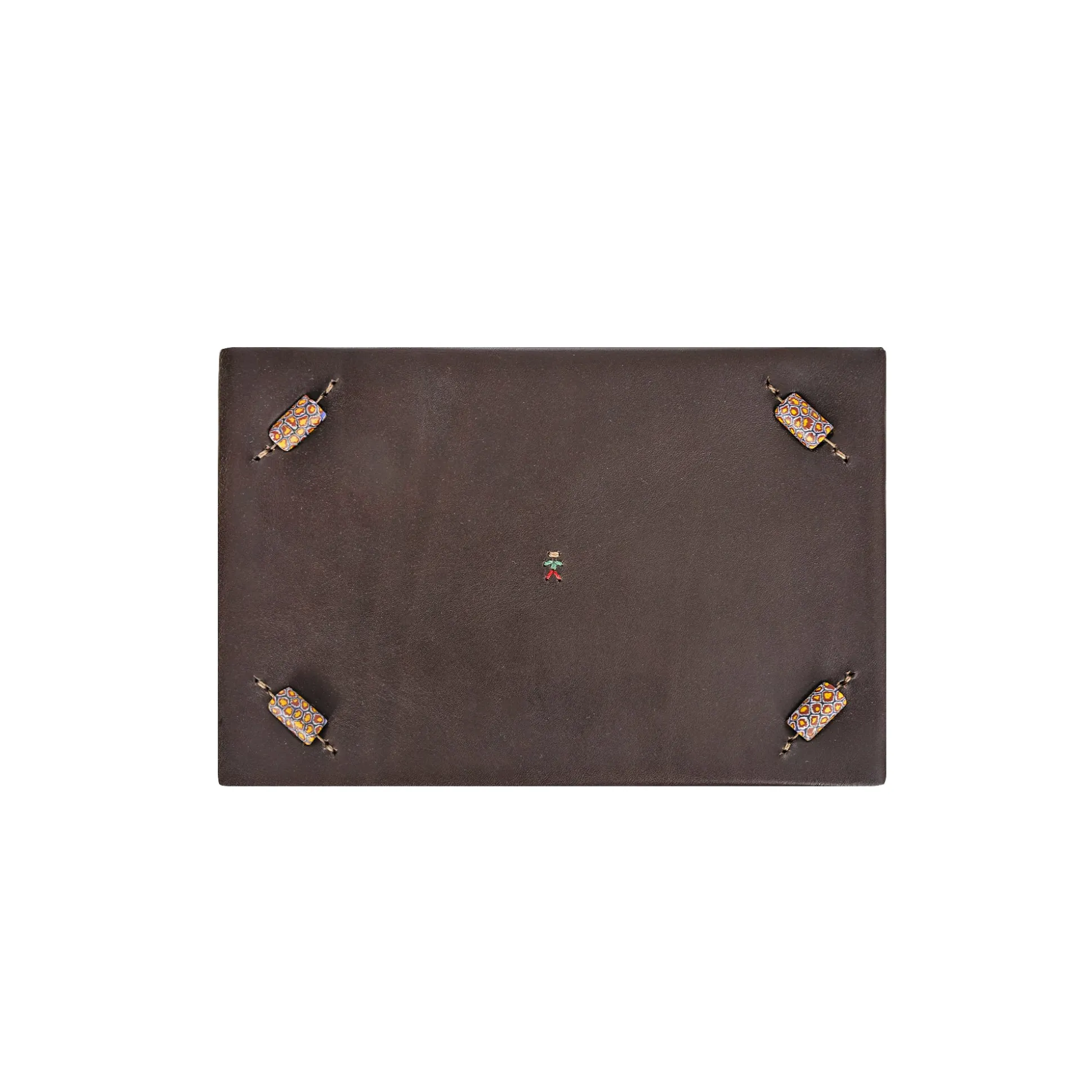 Rectangular Cuoio Leather Box Dado Murrine Ebony