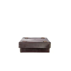 Rectangular Cuoio Leather Box Dado Murrine Ebony