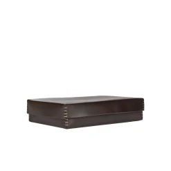 Rectangular Leather Box Dado Ebony