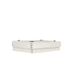 Rectangular Printed Crocodile Leather Box Dado Murrine White