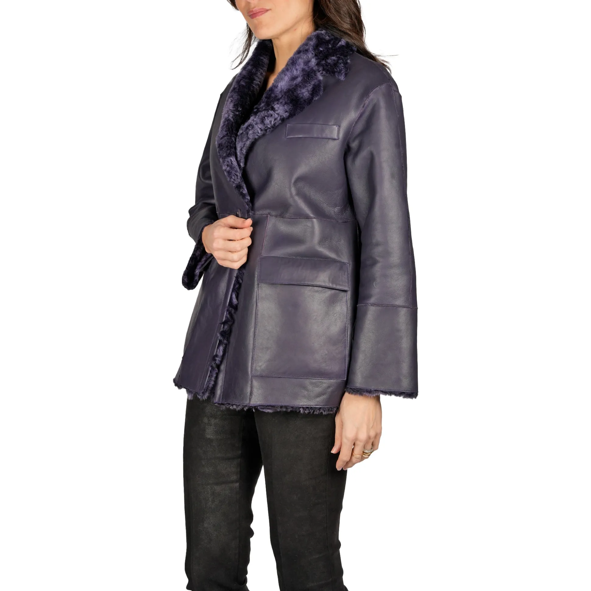 Reversible Blazer Coat Pacaja Purple