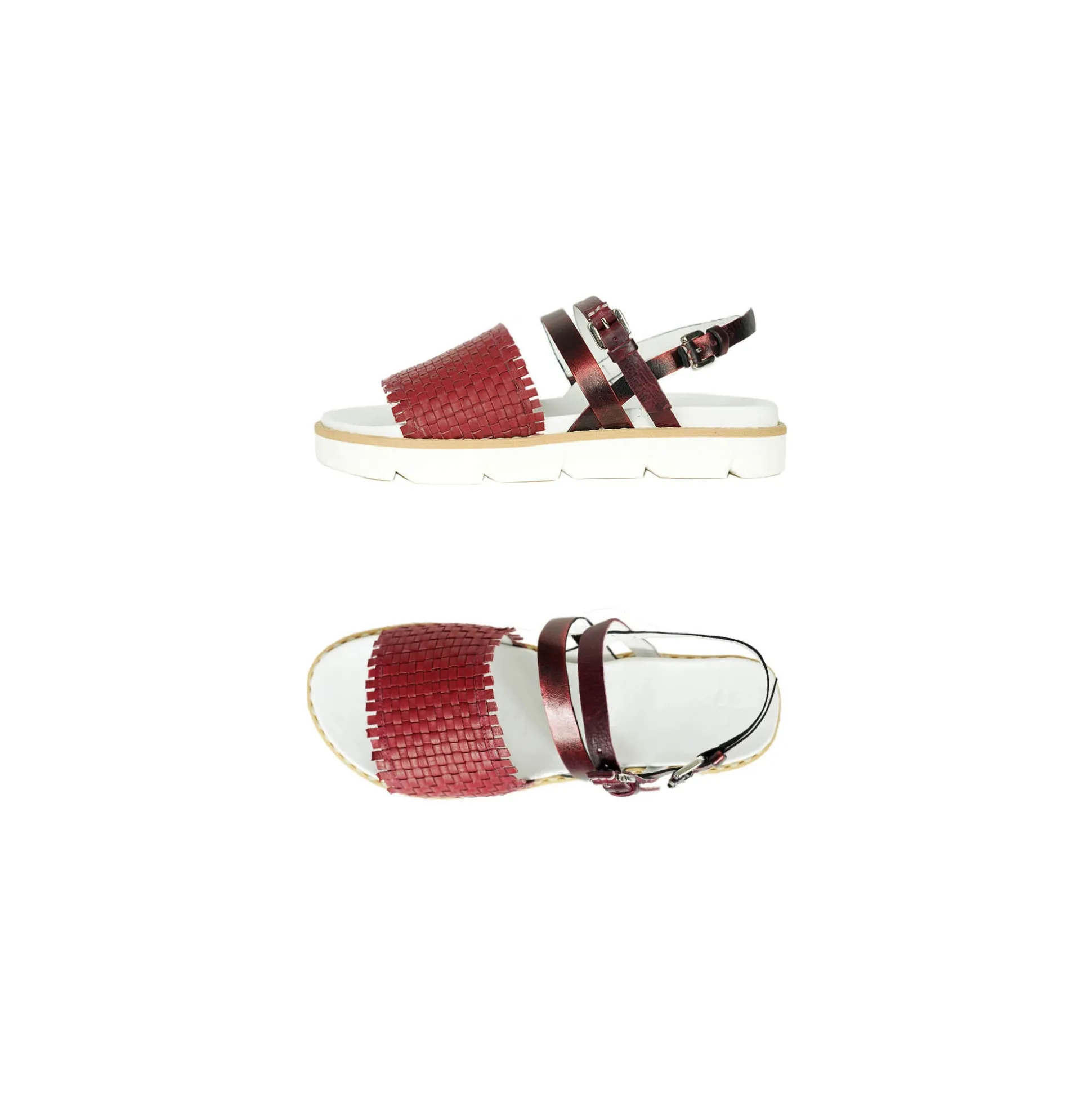 Sandal Intreccio Soft Burgundy
