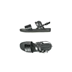 Sandal Printed Croco Black