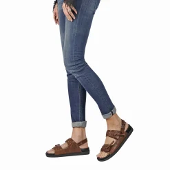Sandal Ricamo Vegetal Wash Brandy