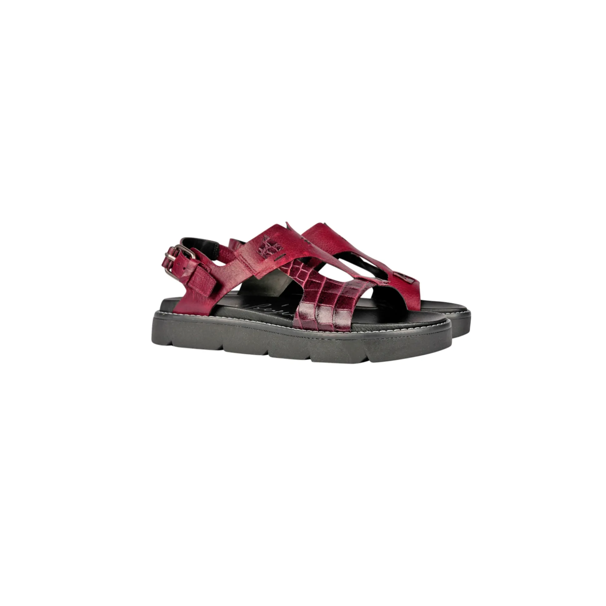 Sandal Tamponato St. Cocco Burgundy