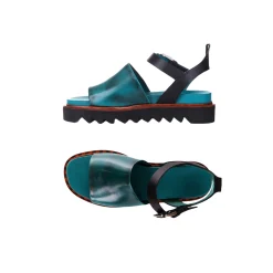 Sandal Zeppa Spazzolato Blue