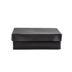 Scatola Liscia L Cuoio Black