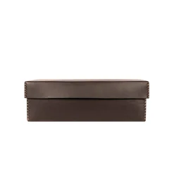 Scatola Liscia L Cuoio Brown