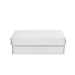 Scatola Liscia L Cuoio White