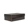Scatola Liscia L Printed Crocodile Brown