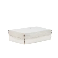 Scatola Liscia L Printed Crocodile White
