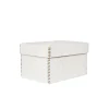 Scatola Liscia M Printed Crocodile White