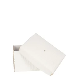 Scatola Liscia M Printed Crocodile White