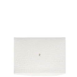 Scatola Liscia M Printed Crocodile White