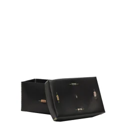 Scatola Murrine M Cuoio Black