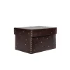 Scatola Perline M Cuoio Brown